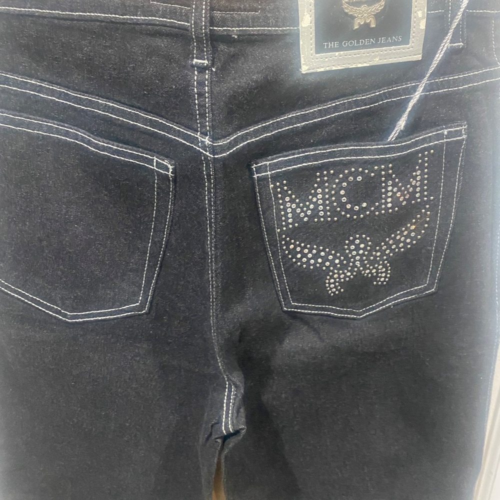 Ladies Authentic MCM Vintage Embellished Capri Jeans Sz 28 - Picture 9 of 10